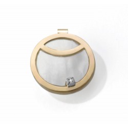 COLGANTE DIAMANTE,MADREPERLA ORO 750 MM. - 540010