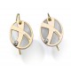 PENDIENTES DIAMANTE,MADREPERLA ORO 750 M - 580009