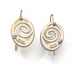 PENDIENTES DIAMANTE,MADREPERLA ORO 750 M - 580010