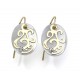 PENDIENTES DIAMANTE,MADREPERLA ORO 750 M - 580012