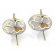 PENDIENTES DIAMANTE,MADREPERLA ORO 750 M - 580014