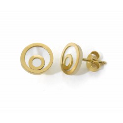 PENDIENTES MADREPERLA ORO 750 MM. - 580001