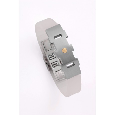 PULSERA ACERO 316 L. Y CAUCHO - 610077