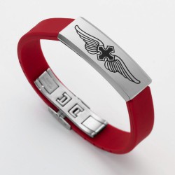 PULSERA ACERO 316 L. Y CAUCHO - 610094