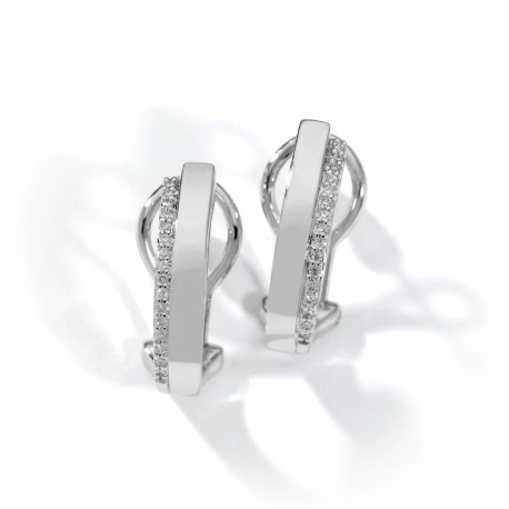 PENDIENTES DIAMANTES 0.18KT ORO 750 MM. - 242696