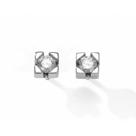 PENDIENTES DIAMANTES 0,30 KT. ORO 750 MM - 242699