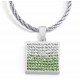 COLGANTE PERIDOT, PLATA 925 MM. - 750055 PE