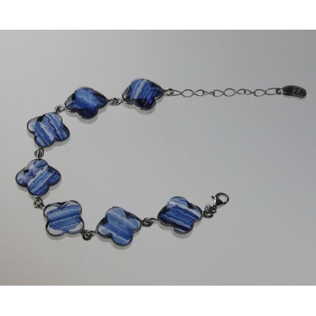 PULSERA ADVENTURINA AZUL, PLATA 925 MM. - 760009