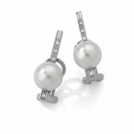 PENDIENTES DIAMANTES 0.08KT ORO 750 MM. - 242684