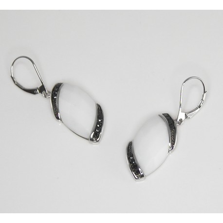 PENDIENTES ONYX, PLATA 925 MM. - 780039