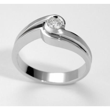 SOLITARIO DIAMANTES 0,15 KT ORO 750 mm - 342072