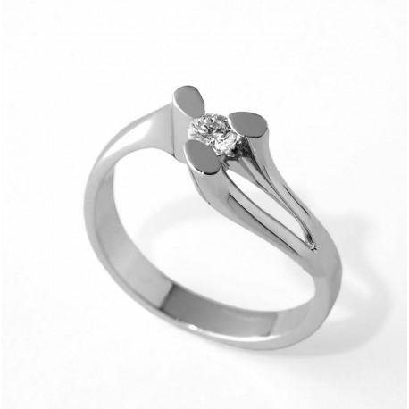 SOLITARIO DIAMANTES 0,15 KT. ORO 750 MM. - 342083