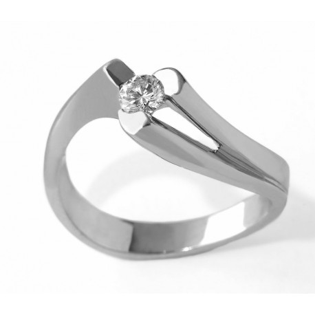 SOLITARIO DIAMANTES 0,20 KT. ORO 750 MM. - 342085