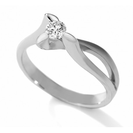 SOLITARIO DIAMANTES 0,20 KT. ORO 750 MM. - 342088