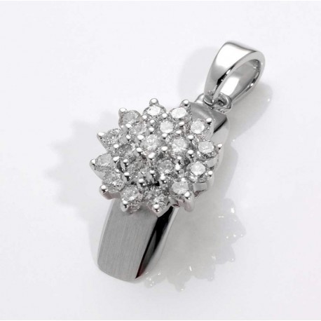 COLGANTE DIAMANTES 0,44 KT. ORO 750 mm. - 081309