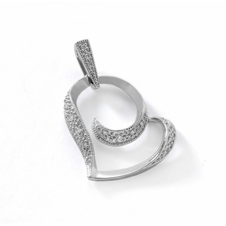 COLGANTE DIAMANTES 0,05 KT ORO 750 MM. - 081353