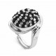 ANILLO NEGRO, PLATA 925 MM. - 790070 NE