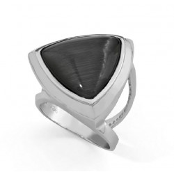ANILLO OJO DE GATO, PLATA 925 MM. - 790062 OG
