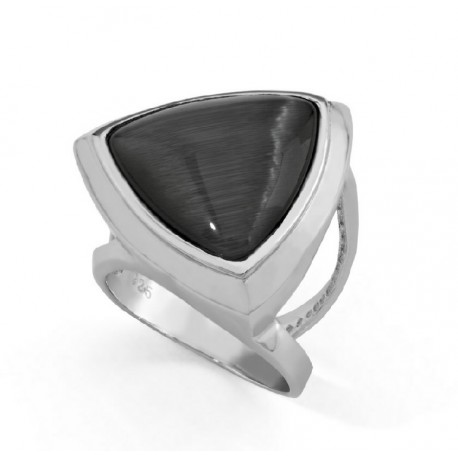ANILLO OJO DE GATO, PLATA 925 MM. - 790062 OG