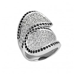 ANILLO ZIRCONITA W/B PLATA 925 MM. - 790091