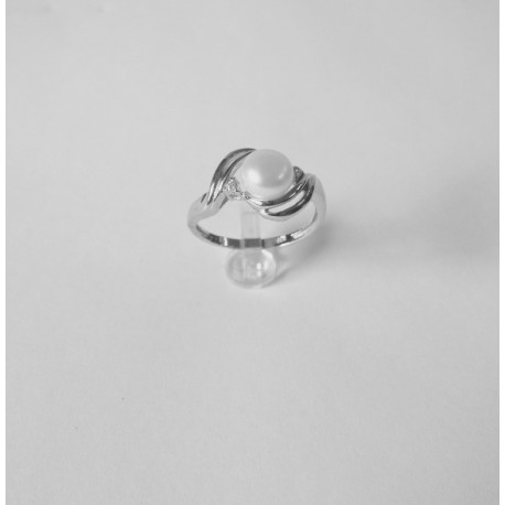 ANILLO PERLA Y PLATA 925 MM. - 790123