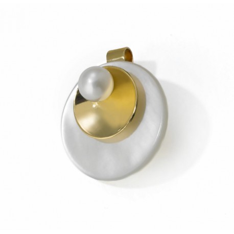 COLGANTE MADREPERLA ORO 750 MM. - 540006