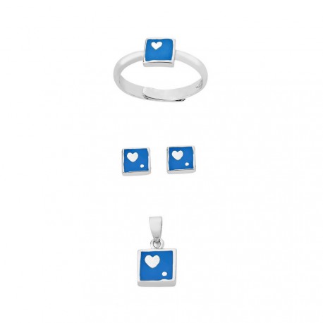 CONJUNTO ESMALTE PLATA 925 MM - 770001