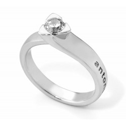 SOLITARIO DIAMANTES 0.30 KT. ORO 750 MM. - 342096